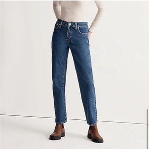 Madewell The Perfect Vintage Straight Jean Bright Indigo Wash: Instacozy Edition